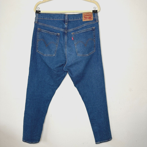 Levi's Medium Blue Wash Wedgie Skinny High Rise Button Fly Jean Size 32 - Picture 6 of 15
